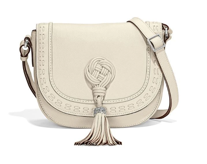 Brighton Trina Saddlebag In White 1 Brighton Trina Saddlebag In White