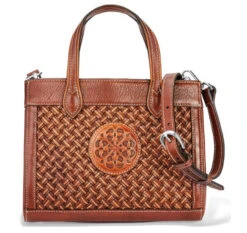 Brighton Carlina Top Handle In Whiskey/Cognac