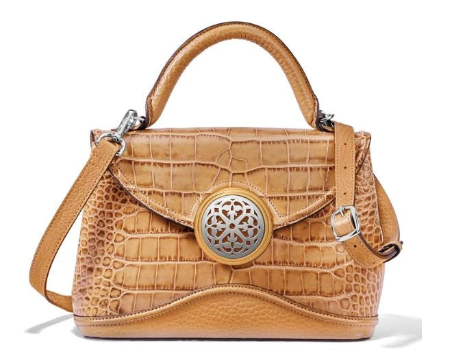 Brighton Klara Medium Satchel In Toast H37664 1 Brighton Klara Medium Satchel In Toast H37664