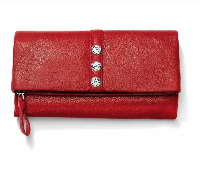 Brighton Nolta Shimmer Large Wallet In Lipstick 1 Brighton Nolta Shimmer Large Wallet In Lipstick