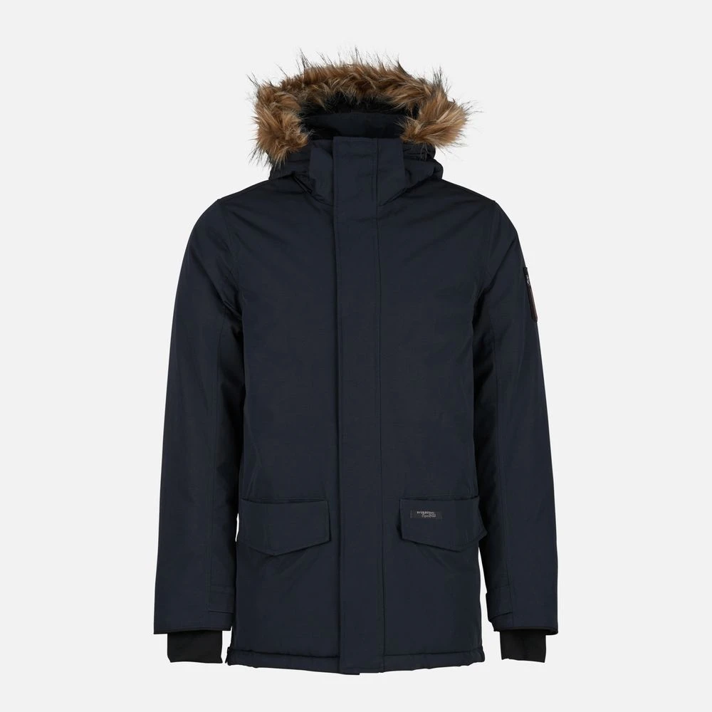 B Vertigo Men's Garren Winter Parka Jacket In Dark Navy 3 B Vertigo Men's Garren Winter Parka Jacket In Dark Navy - Image 3