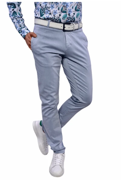 7 Downie Men's London Style Pants In Aqua Light Blue 1 7 Downie Men's London Style Pants In Aqua Light Blue