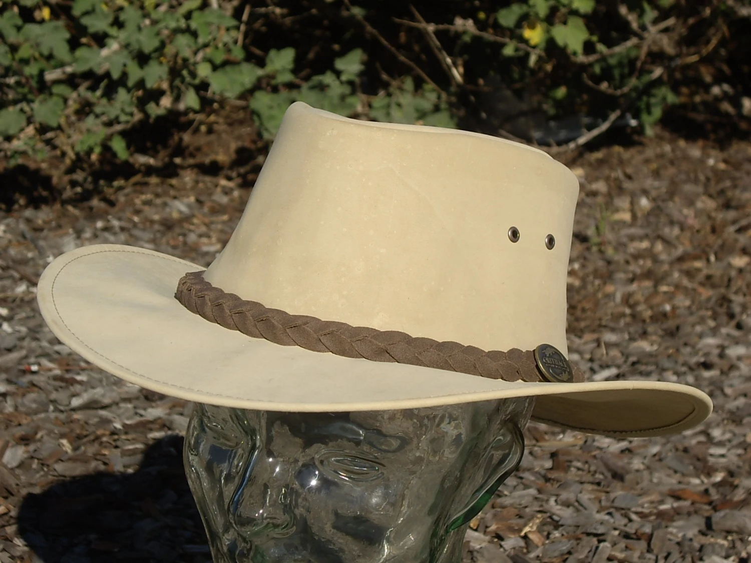 Kangaroo Leather Hat- Bone Softy By Outback Survival Gear 2 Kangaroo Leather Hat- Bone Softy By Outback Survival Gear - Image 2