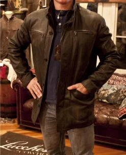 Men's Gimo Leather Long Moto - 5J270