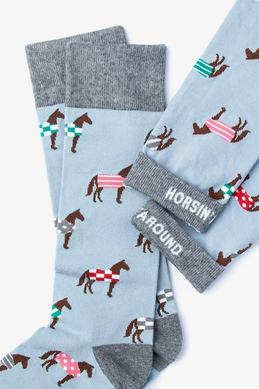 Alynn Horsin Around Socks Pale Blue Horsen AS180703 SS23 1 Alynn Horsin Around Socks Pale Blue Horsen AS180703 SS23