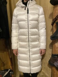 Parajumpers Leah Womens Long Jacket In White FW22up