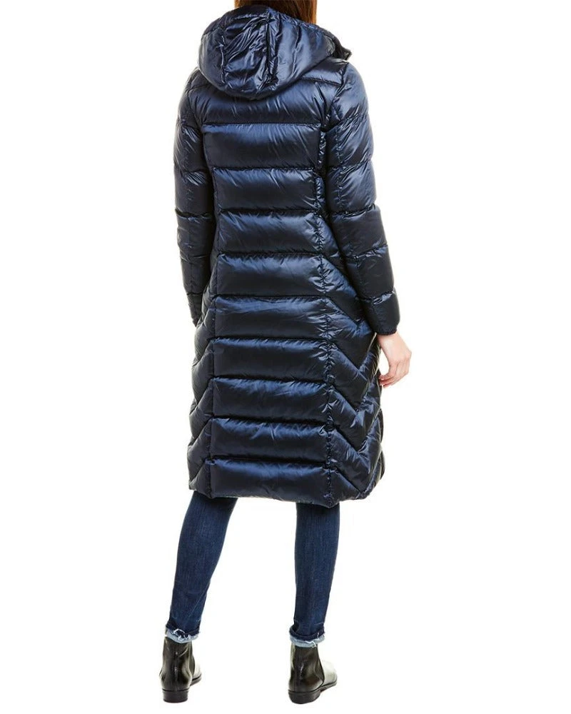 Parajumpers Leah Womens Long Winter Jacket In Cadet Blue ON SALE 2 Parajumpers Leah Womens Long Winter Jacket In Cadet Blue ON SALE - Image 2