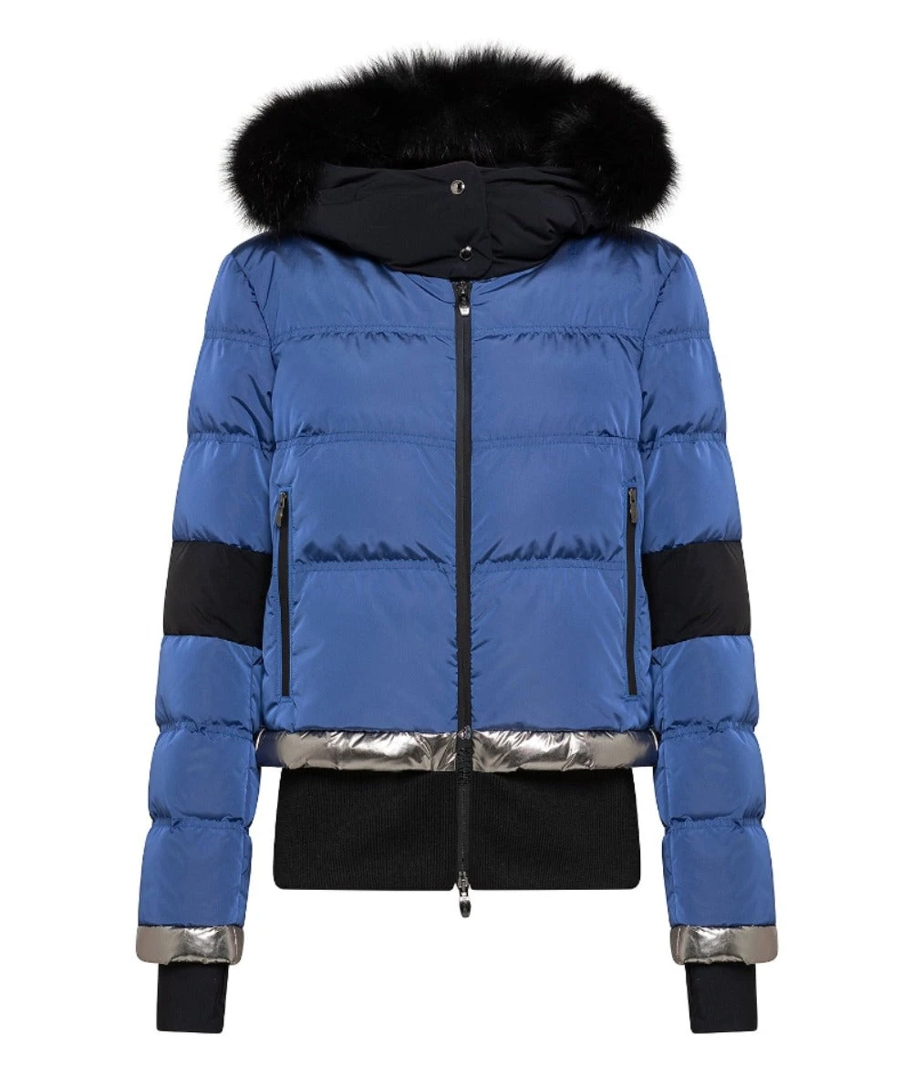 Post Card Women's Chamoinx Trimat Fur In Deep Blue ON SALE 2 Post Card Women's Chamoinx Trimat Fur In Deep Blue ON SALE - Image 2