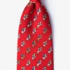 Alynn Men's Silk Tie Win Place Show In Red